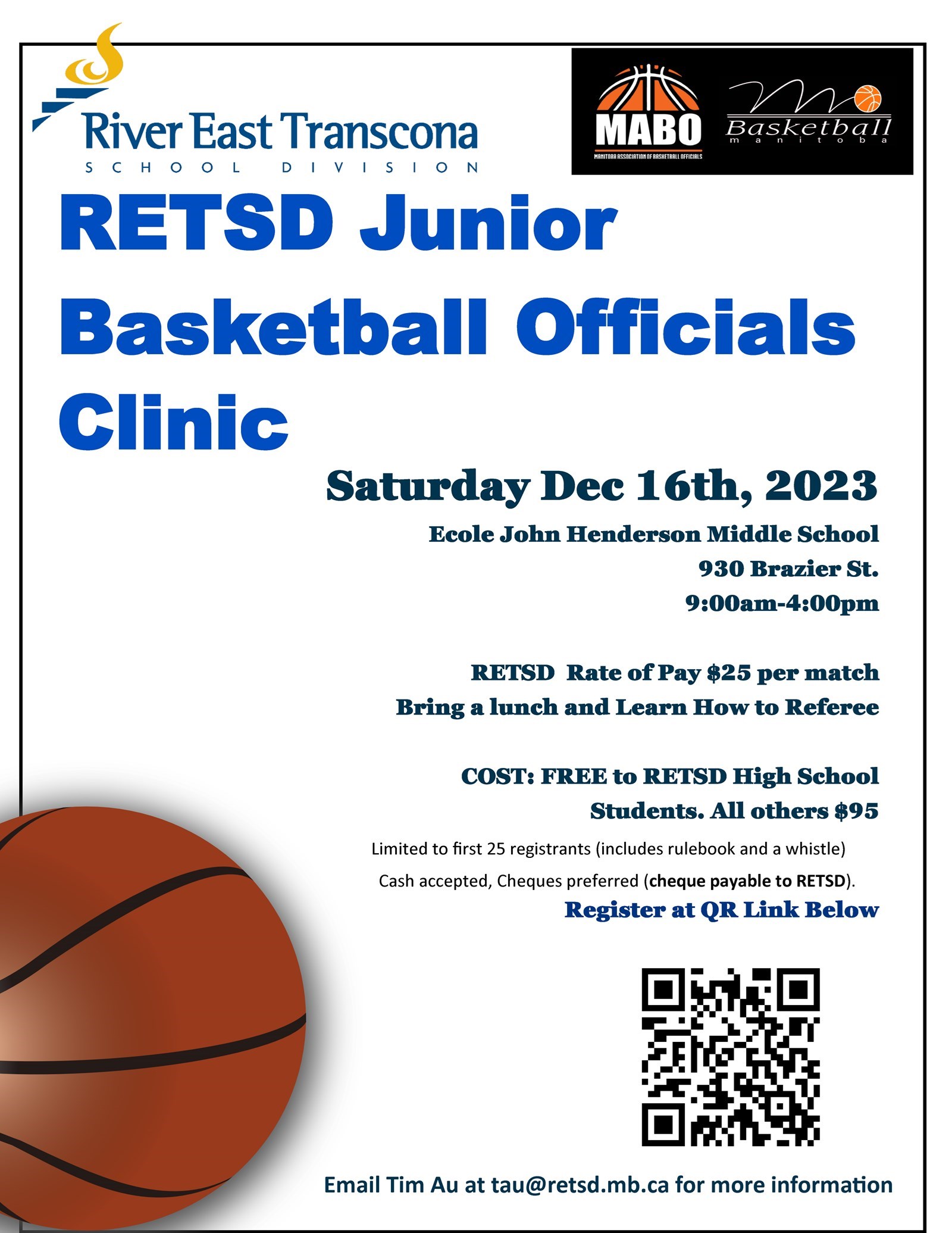 Junior Basketball Officials Clinic